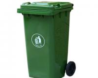 120升塑料垃圾桶輪式可推戶外垃圾桶全新料塑膠垃圾桶